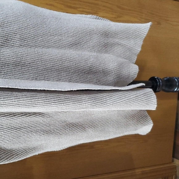 Karissa one size oatmeal ribbed dolman sleeve open front cardigan - Picture 3 of 6